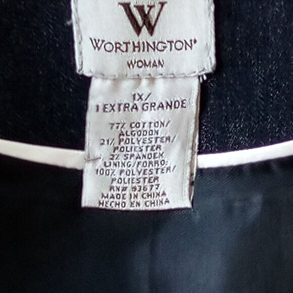 Worthington Women's Black Button-Front Vest - Picture 6 of 6